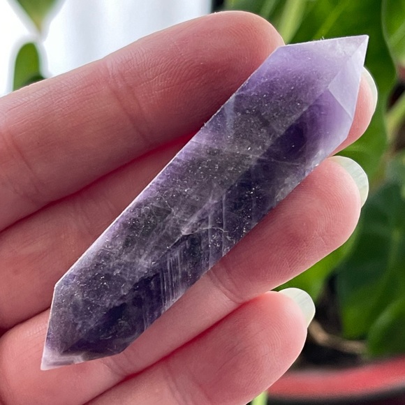Double point Chevron dream amethyst gemstone - Picture 5 of 6